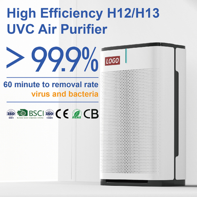 UV HEPA εξαγνιστής 600 αέρα 220V 120W τετράγωνο φίλτρο αέρα δωματίων FT μεγάλο